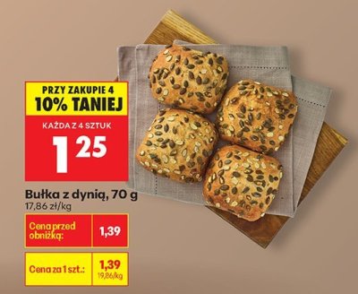 Bułka z dynią promocja w Biedronka