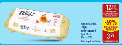 Jaja ściółkowe L WESOŁY KURNIK 10 szt. promocja w Aldi