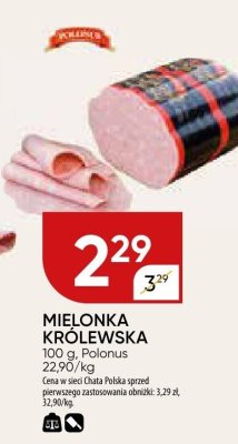 Mielonka królewska Polonus promocja w Chata Polska