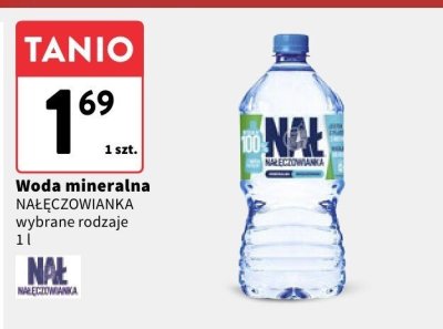 Woda mineralna wybrane rodzaje 1 l promocja w Intermarche