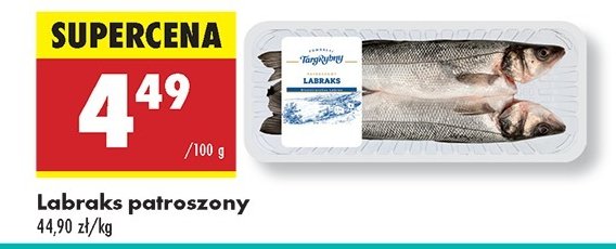 Labraks patroszony Pomorski targ rybny promocja