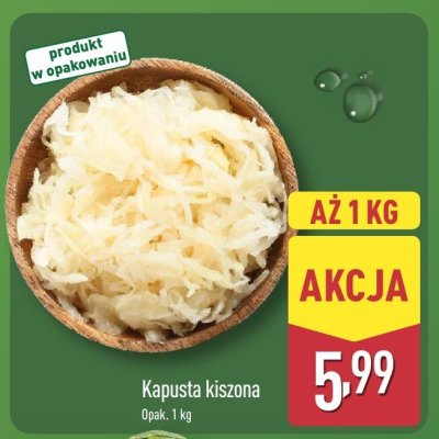 Kapusta kiszona promocja w Aldi