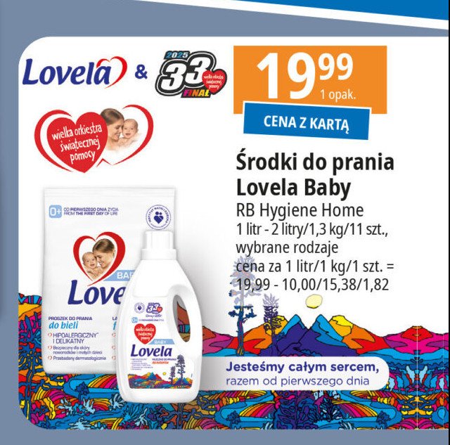 Proszek do prania do bieli Lovela baby promocja w Leclerc