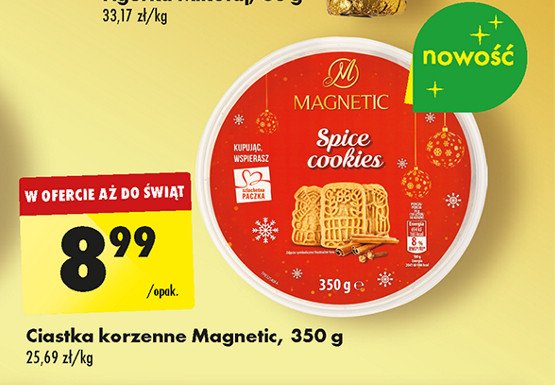 Ciastka korzenne Magnetic promocja w Biedronka