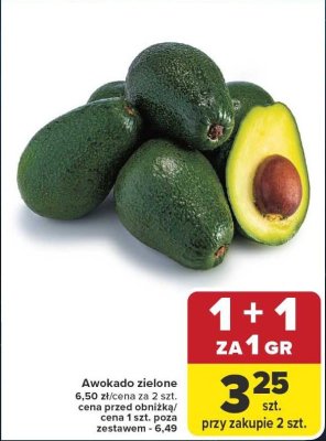 Awokado zielone Carrefour promocja w Carrefour