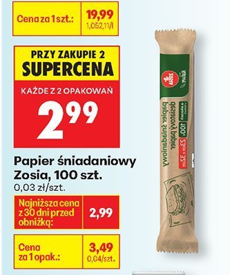 Papier śniadaniowy promocja w Biedronka