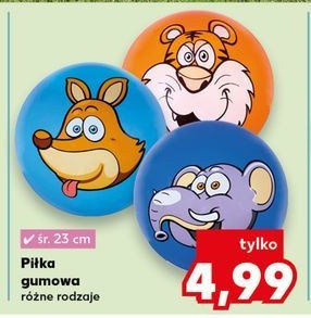 Piłka gumowa 23 cm promocja w Kaufland