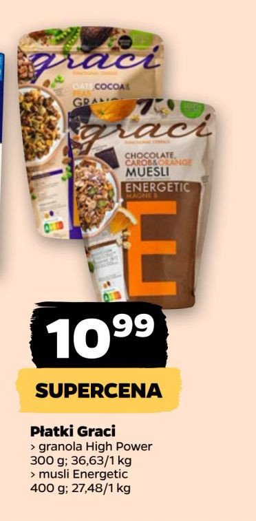 Granola high power Graci promocja w Netto