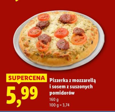 Pizzerka z mozzarellą i sosem z suszonych pomidorów promocja w Lidl