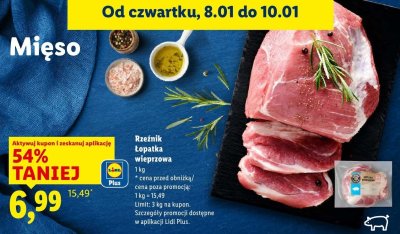 Łopatka wieprzowa promocja w Lidl