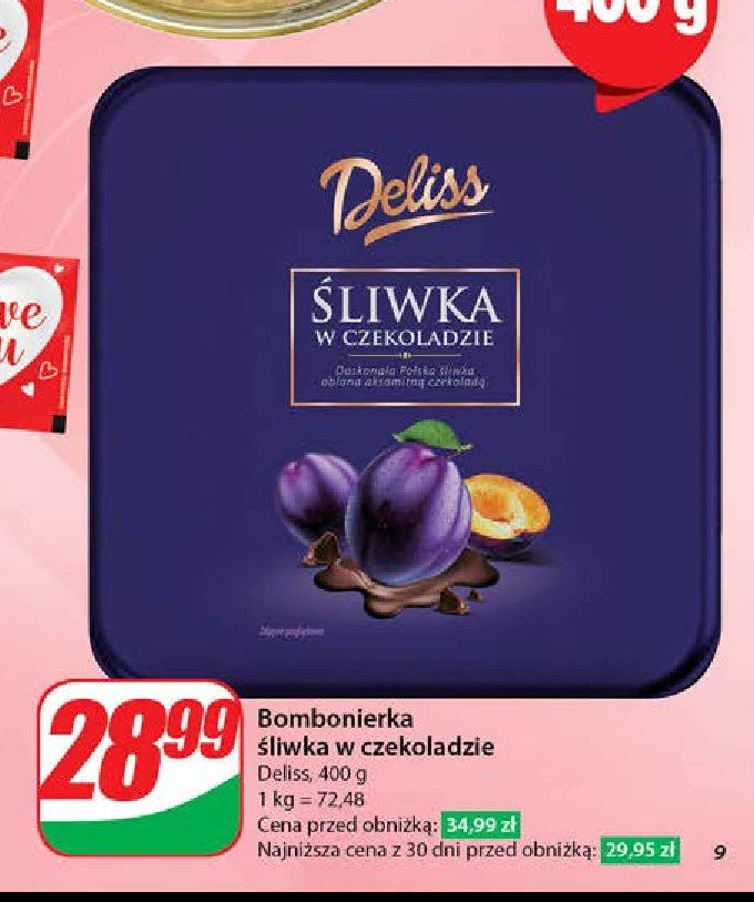 Śliwka w czekoladzie Deliss promocja