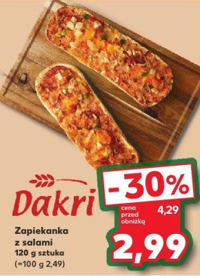 Zapiekanka z salami  promocja w Kaufland