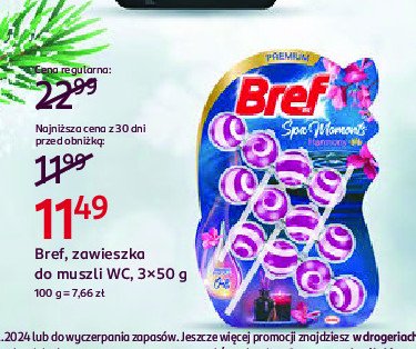 Zawieszka do wc harmony Bref spa moments promocja