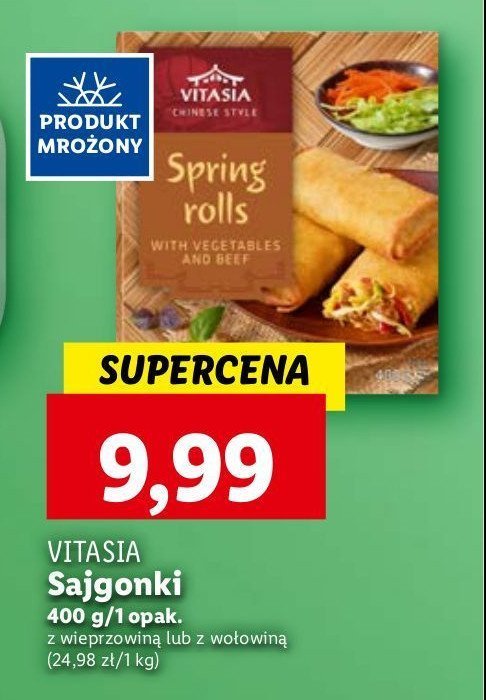 Sajgonki z wołowiną Vitasia promocja