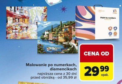 Malowanie po numerkach, diamencikach promocja w Carrefour