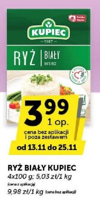 Ryż biały Kupiec promocja w Euro Sklep