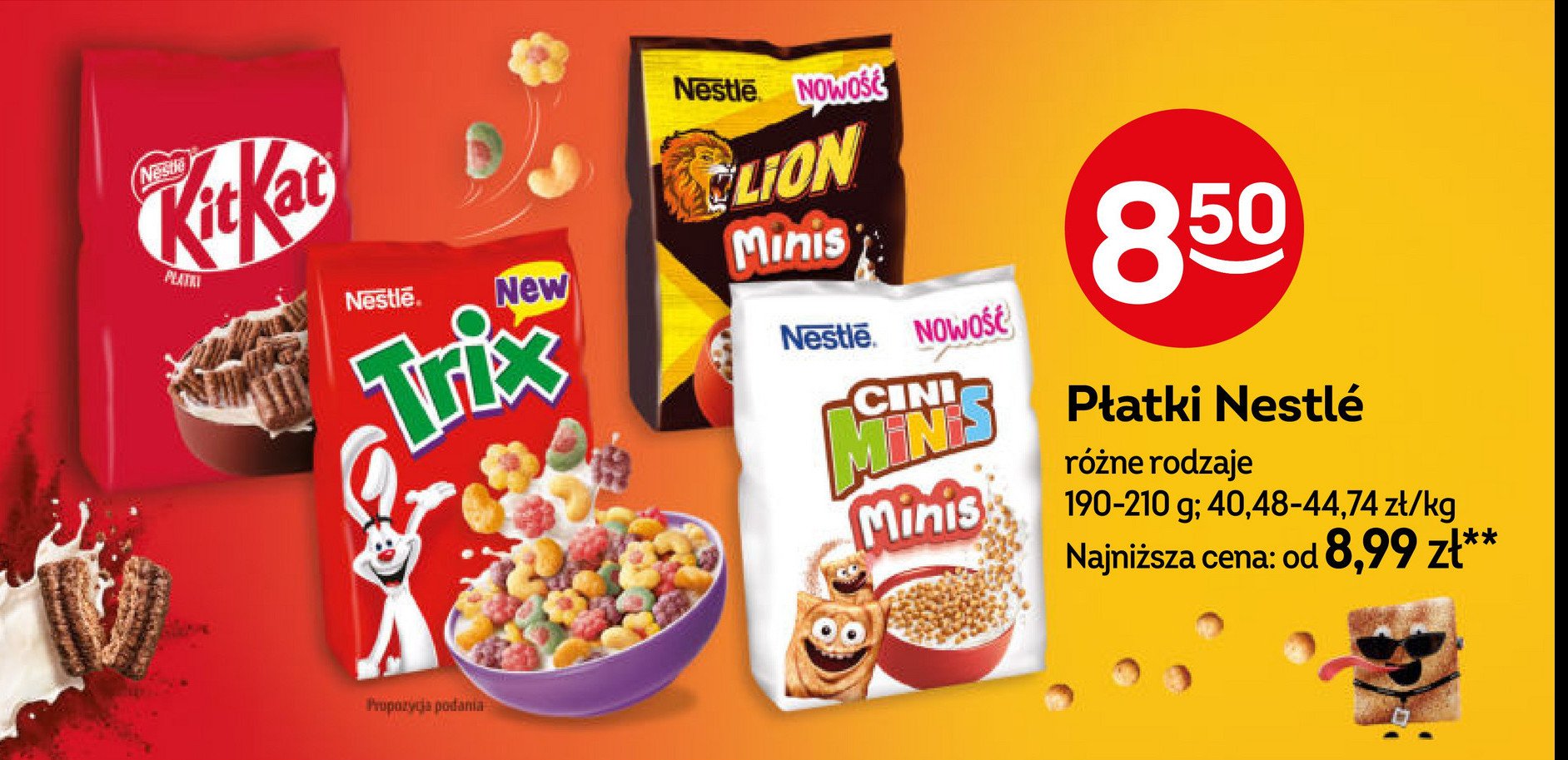 Płatki minis Cini minis promocja w Żabka