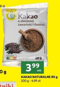 Kakao naturalne Podniesiony kciuk promocja