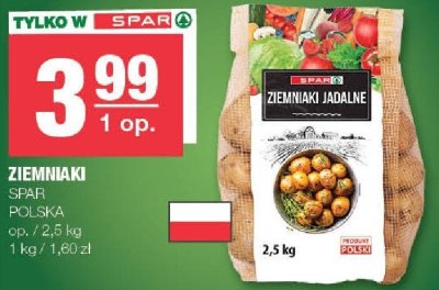 Ziemniaki Spar Polska promocja w SPAR