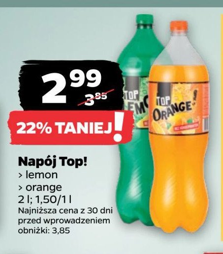 Napój Top orange promocja