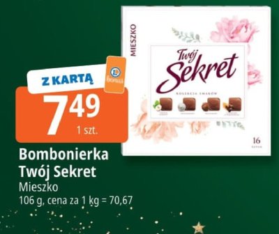 Bombonierka Twój Sekret Mieszko promocja w Leclerc