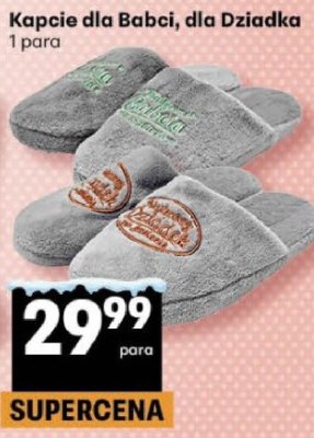 Kapcie dla Babci, dla Dziadka promocja w Delikatesy Centrum