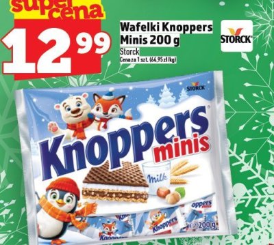 Wafelki Knoppers Minis 200 g promocja w TOPAZ