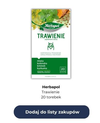 Herbatka ziołowa TRAWIENIE  20 saszetek promocja w Rossmann