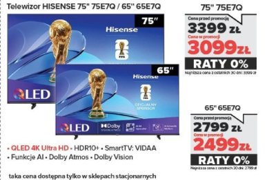 Telewizor 75" 75E7Q promocja w NEONET