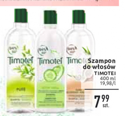 Szampon do w艂os贸w naturalne oczyszczenie Timotei pure promocja