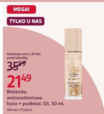 Baza Bielenda, wielozadaniowa baza + podkład, 03, 30 ml promocja w Rossmann