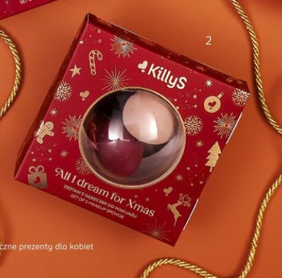 Zestaw 3 gąbeczek do makijażu Killys promocja w Rossmann