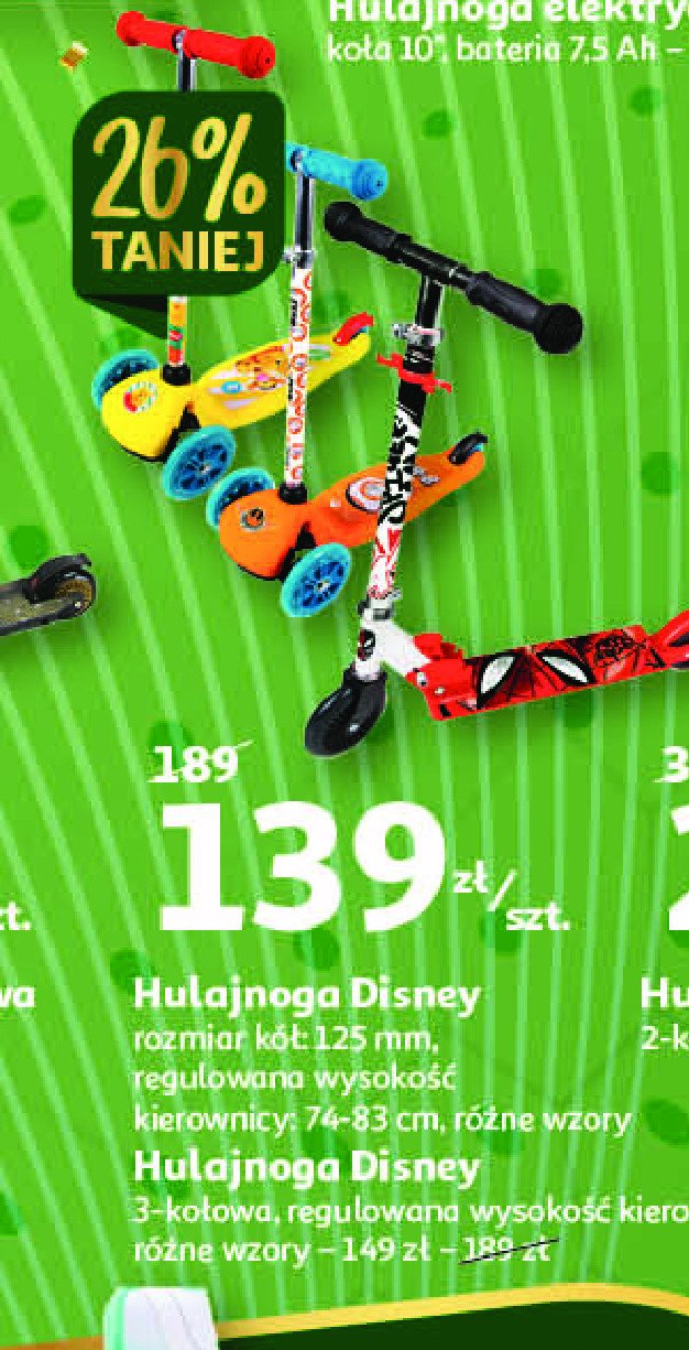 Hulajnoga disney 3-ko艂owa promocja