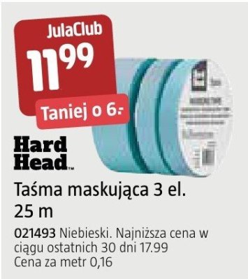 Taśma maskująca Hard Head 3 el. 25 m promocja w Jula