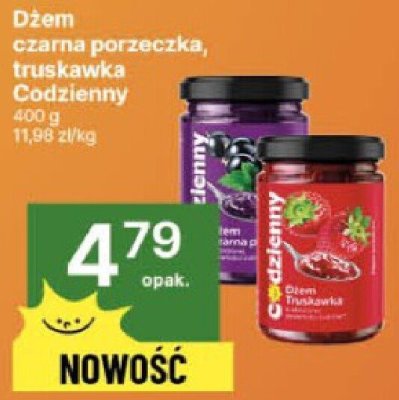 Dżem czarna porzeczka, truskawka Codzienny promocja w Delikatesy Centrum