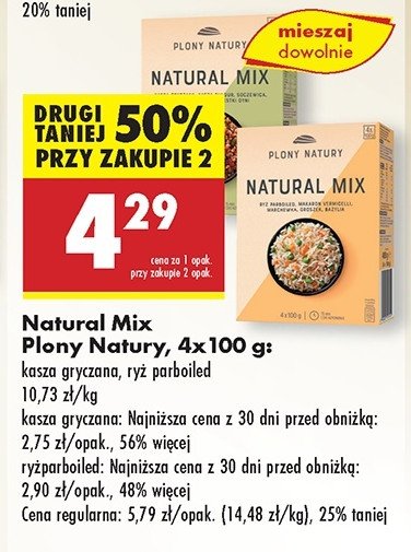 Natural mix z kaszą gryczaną Plony natury promocja