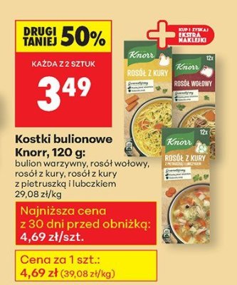 Kostki bulionowe Knorr promocja w Biedronka
