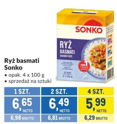 Ryż basmati Sonko promocja w Makro