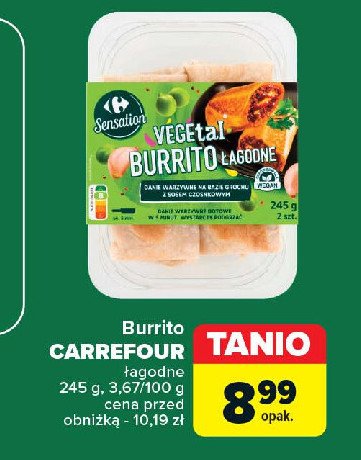 Burrito łagodne Carrefour sensation promocja w Carrefour Market