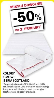 Kołdry zimowe Iberia i Gotland promocja w Selgros
