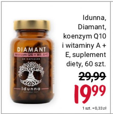 Suplement diety koenzym q10 i witaminy a + e Idunna diamant promocja