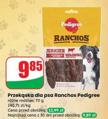 Przekąska dla psa Ranchos Pedigree Jerkies promocja w Dino