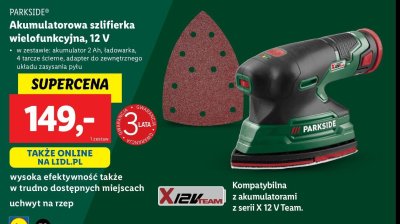Szlifierka wielofuncyjna z akcesoriami Parkside promocja