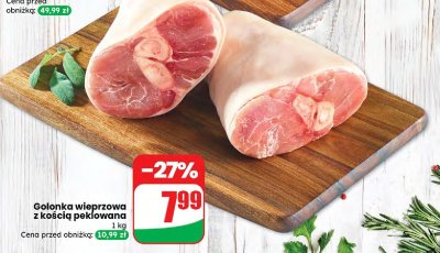 Golonka wieprzowa z kością peklowana  promocja w Dino