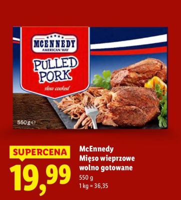Mięso wieprzowe wolno gotowane McEnnedy promocja w Lidl