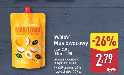 Mus morelowo Owolovo promocja