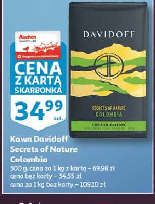 Kawa Davidoff cafe limited edition colombian promocja
