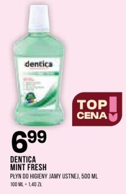 Płyn do higieny jamy ustnej DENTICA MINT FRESH promocja w Drogerie Natura