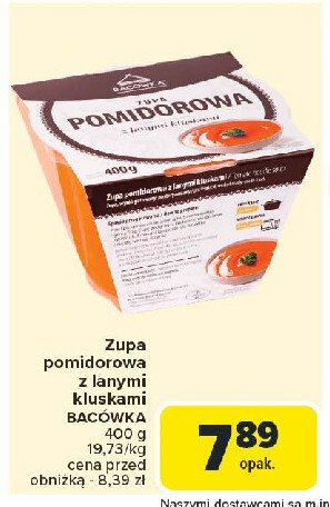 Zupa pomidorowa z lanymi kluskami BACÓWKA promocja