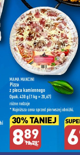 Pizza z szynką i pieczarkami Mama mancini promocja
